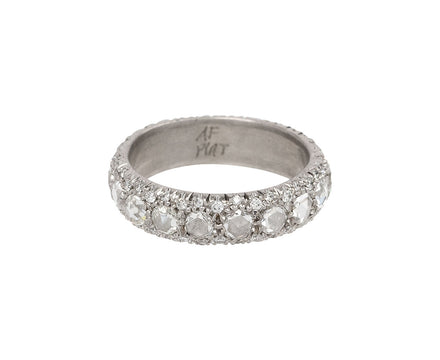 Platinum Rose Cut Diamond Lakshmi Band