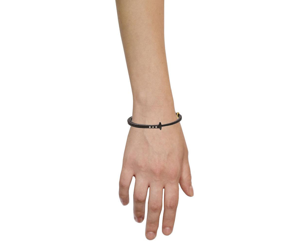 Three Diamond Iron Nail Bracelet - TWISTonline 