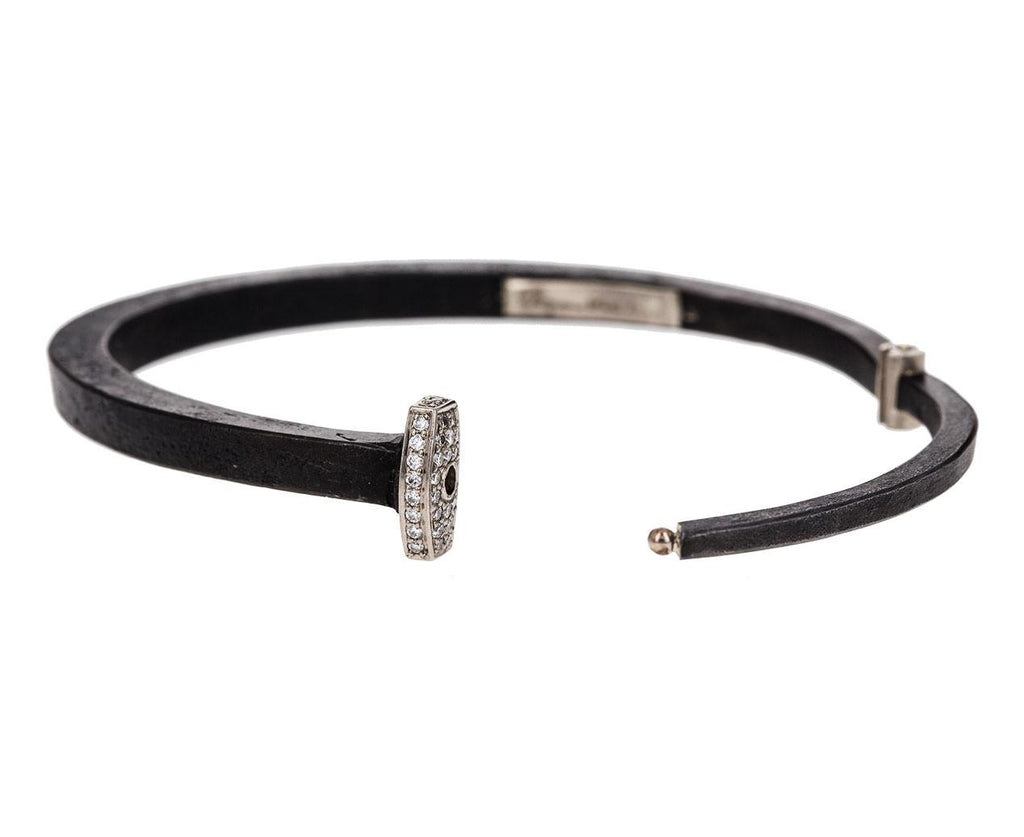 Diamond Pavé Nail Head Iron Bracelet - TWISTonline 