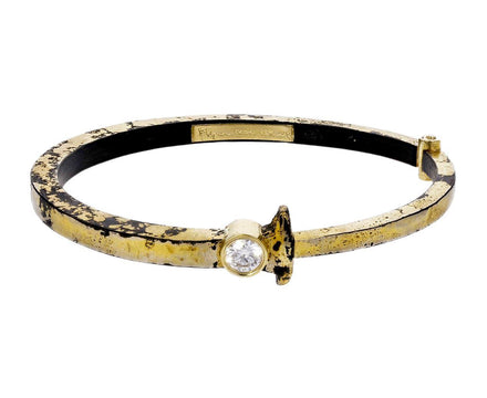 Super Gold Dust Diamond Nail Bracelet - TWISTonline 