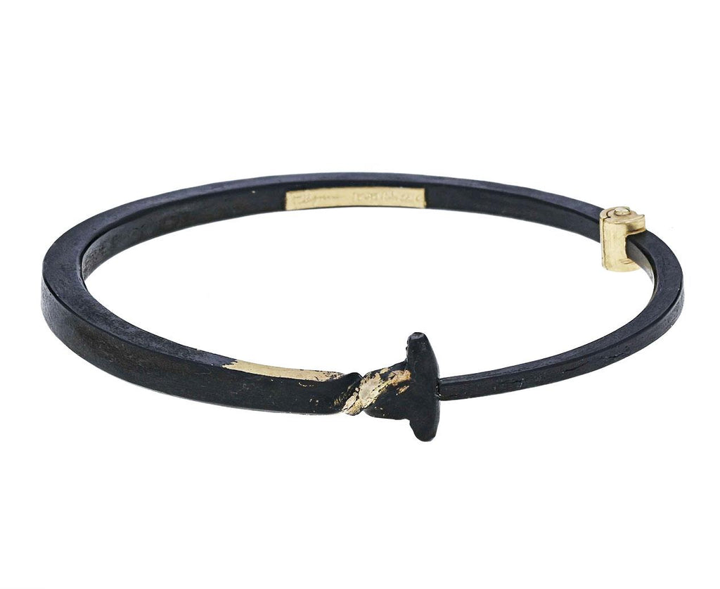 Men's Gold Twist Iron Nail Bracelet - TWISTonline 