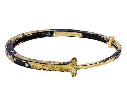 Nine Diamond Gold Dust Iron Nail Bracelet - TWISTonline 