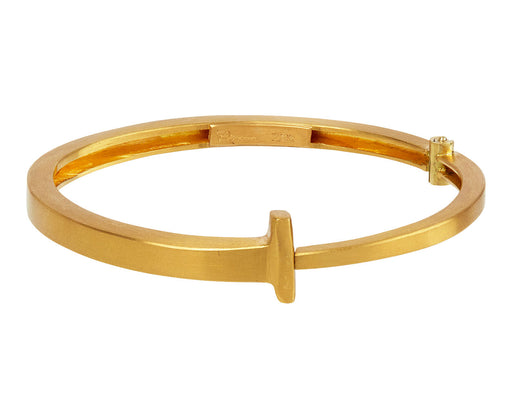 Pat Flynn Yellow Gold Nail Bracelet