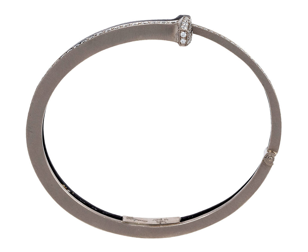 Pat Flynn White Gold Diamond Alchemy Nail Bracelet Top View
