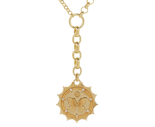 Medium Reverie Medallion on Mixed Belcher Chain Necklace
