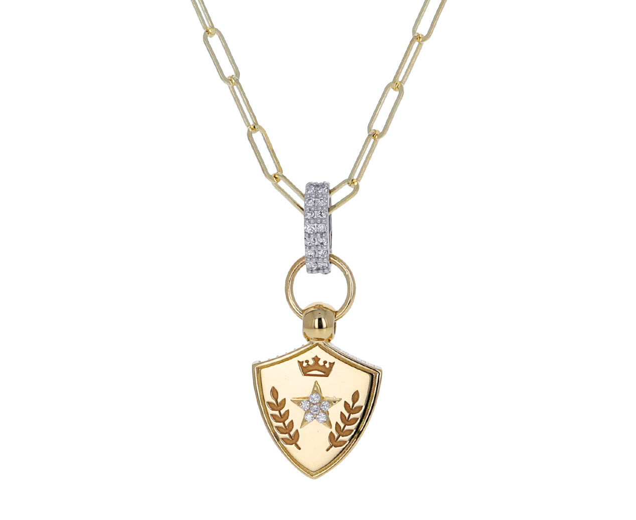 PREMIUM AURA-GUARD ネックレス Per Aspera Mini Crest Super Fine Clip Necklace