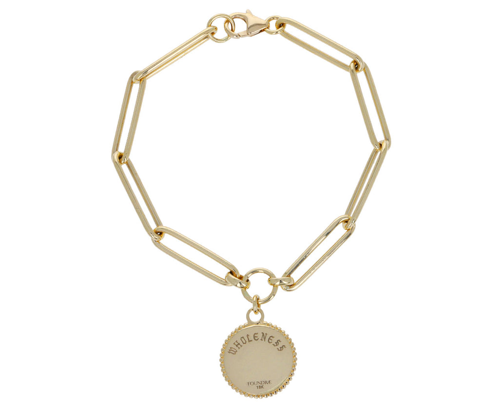 Extended Clip Chain with Baby Wholeness Medallion Bracelet