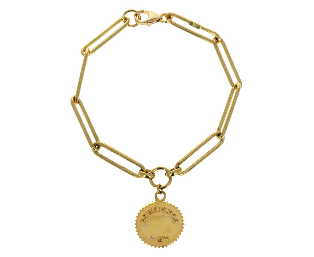 Extended Clip Chain Bracelet with Baby Resilience Medallion