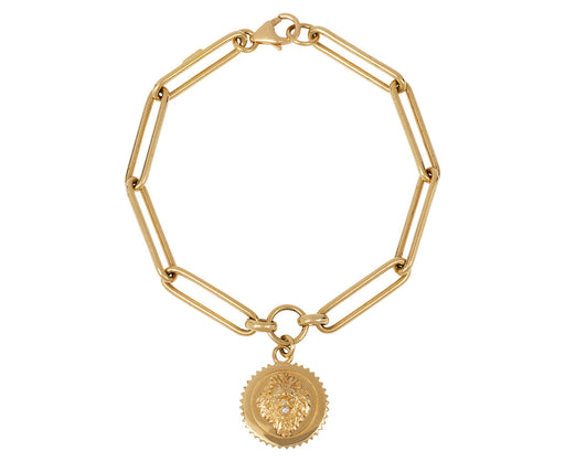 Foundrae Jewelry Extended Clip Chain with Baby Strength Medallion Bracelet