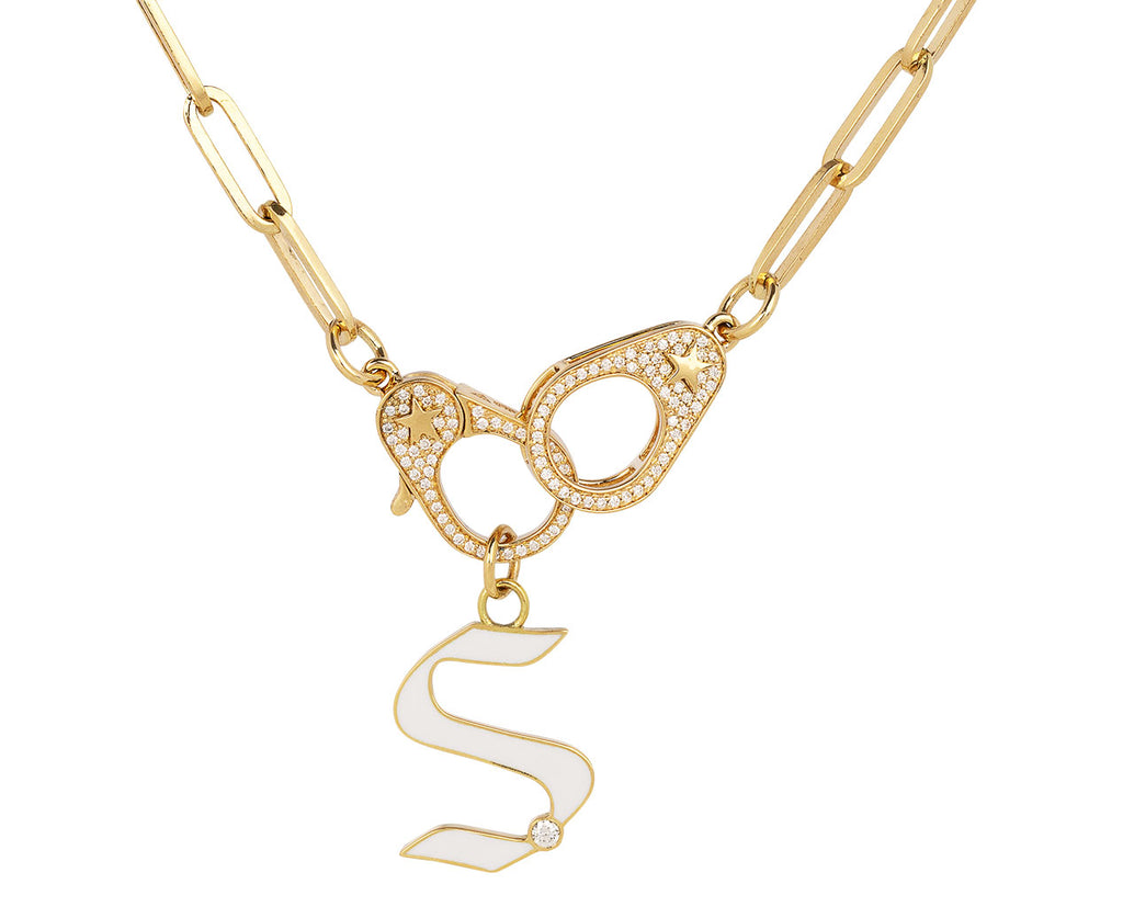 Diamond Point 'S' Initial Charm Pendant ONLY