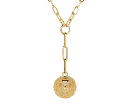 Foundrae Refined Clip and Medium Protection Medallion Necklace