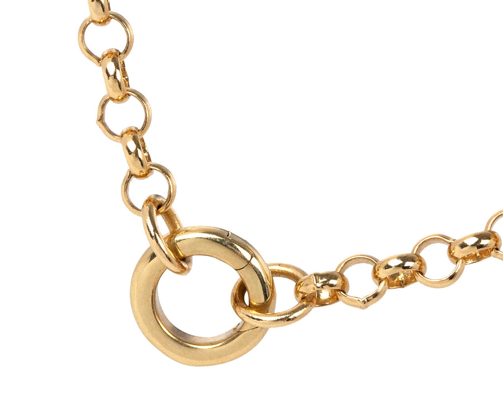 Foundrae Jewelry Medium Belcher Chain with Mini Chubby Annex Link Close Up