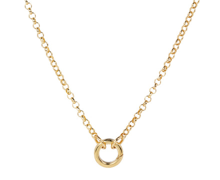 Foundrae Small Belcher Chain Mini Chubby Annex Link Necklace