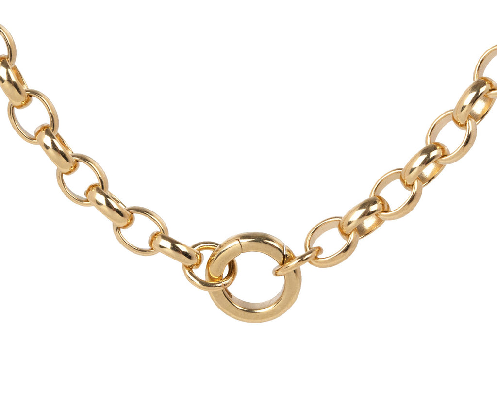 Foundrae Jewelry Heavy Belcher Chain with Mini Chubby Annex Link Close Up