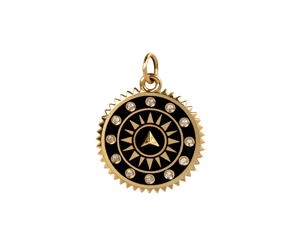 Medium Black Pyramid Medallion Pendant ONLY - TWISTonline 