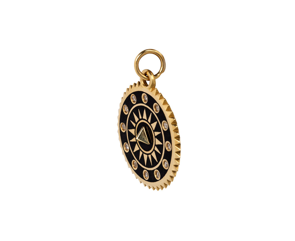 Medium Black Pyramid Medallion Pendant ONLY - TWISTonline 