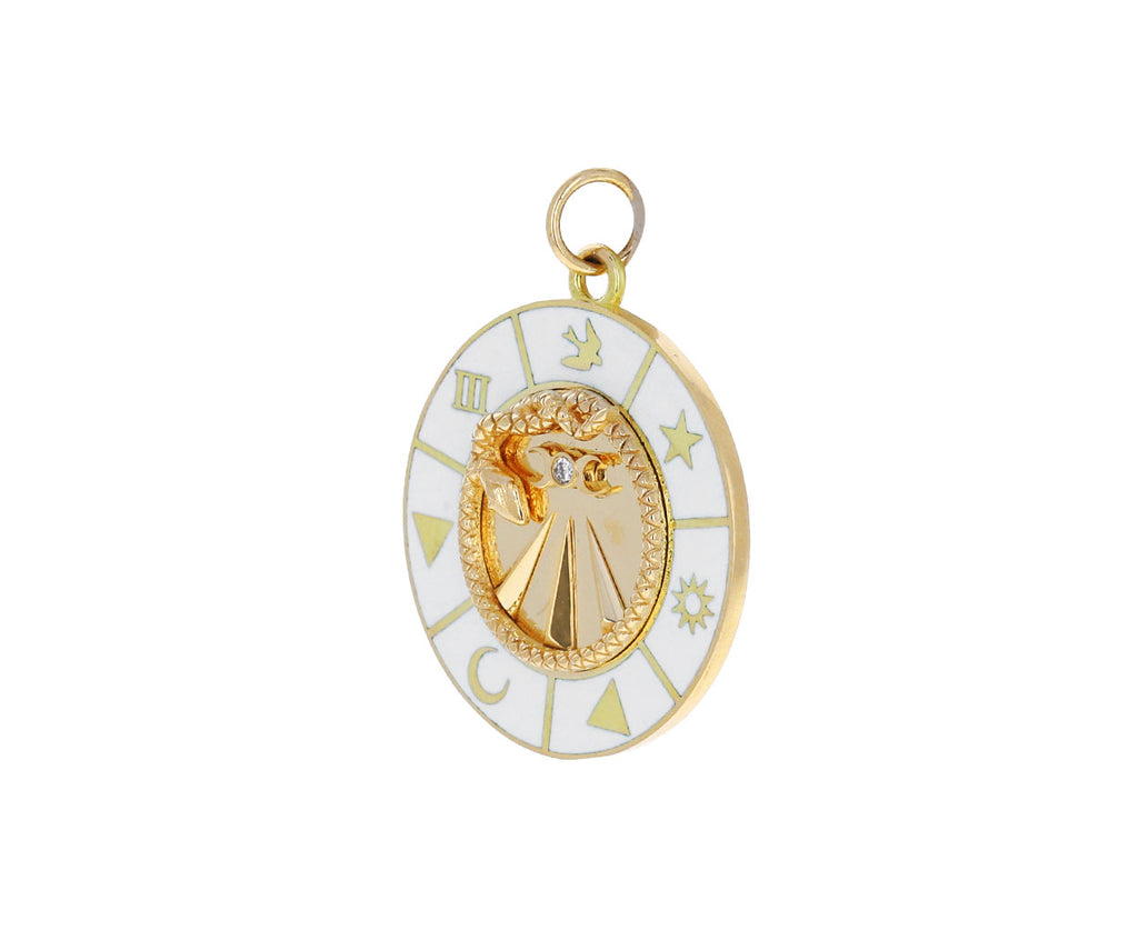 Large Mind, Body, Soul Enamel Charm Medallion ONLY
