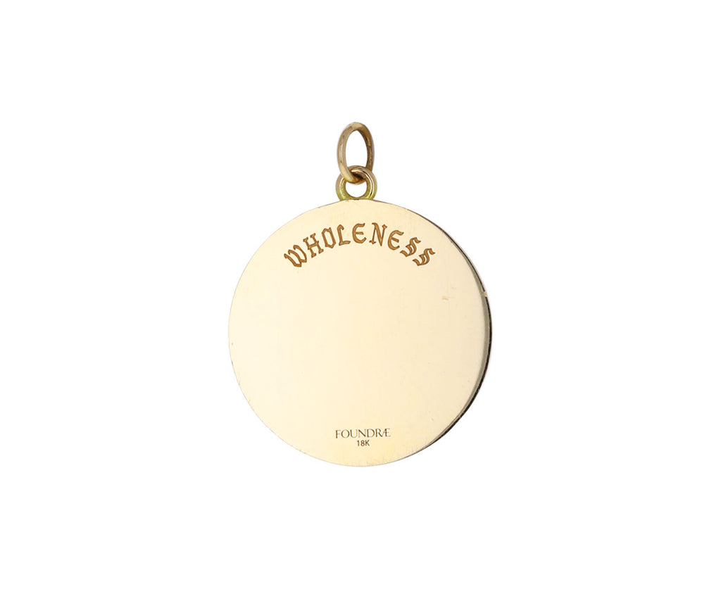 Large Mind, Body, Soul Enamel Charm Medallion ONLY