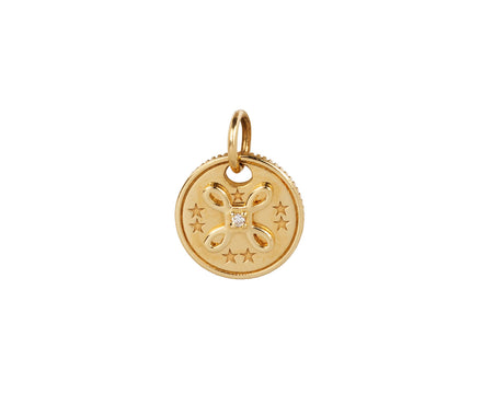 Foundrae Jewelry True Love Mini Coin 18K Yellow Gold Charm Pendant