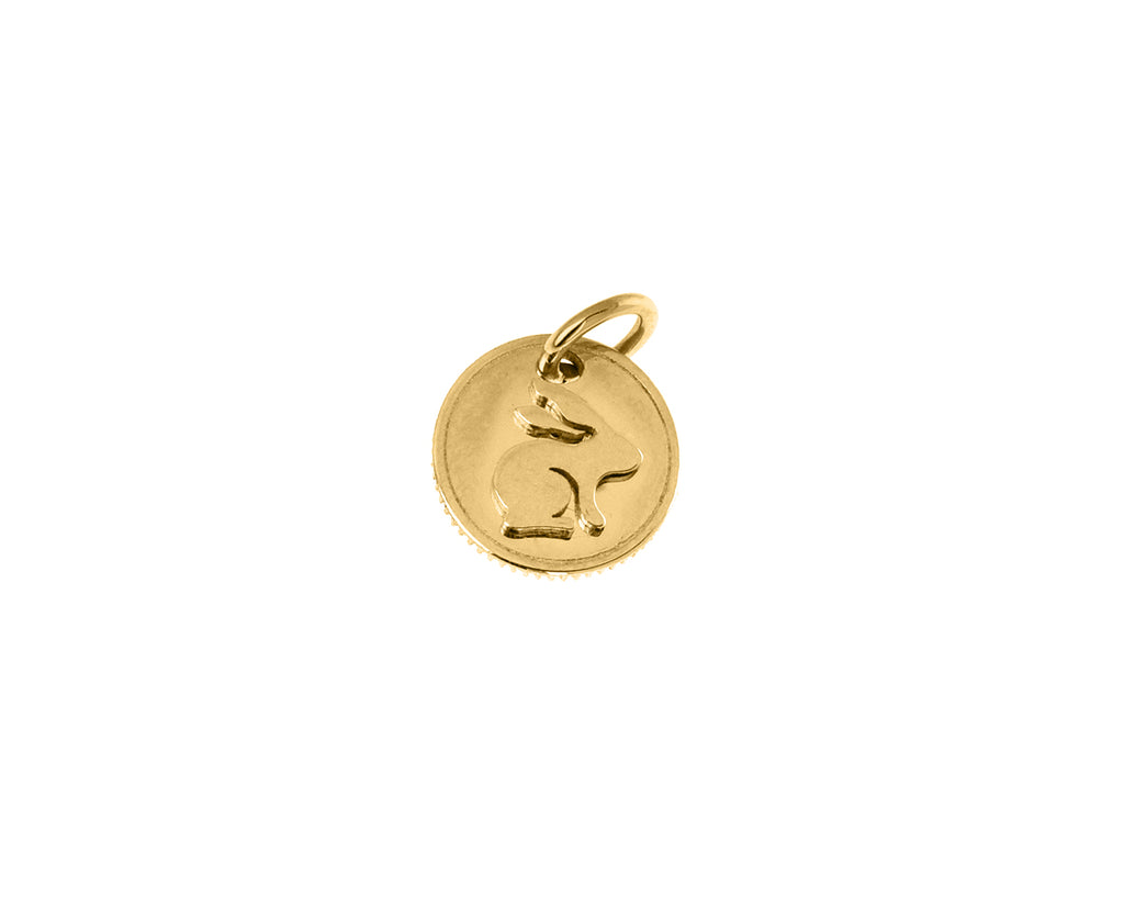 Bunny Spiritual Animal Mini Coin Pendant ONLY