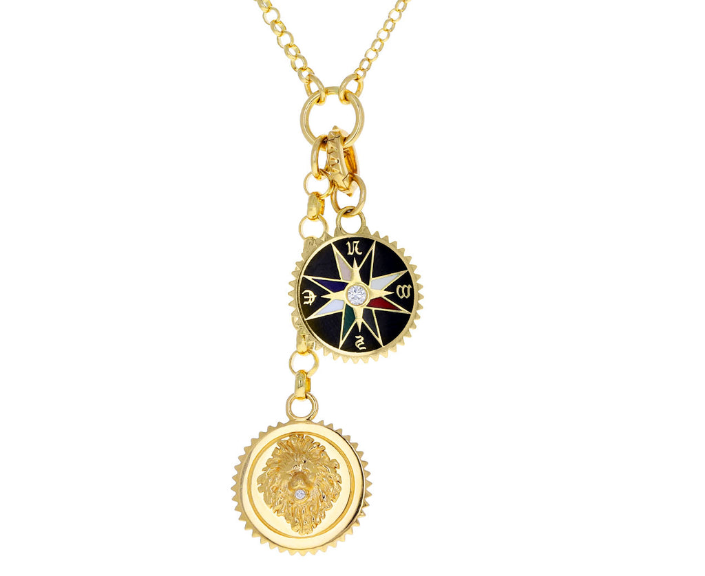 Enamel Internal Compass Pendant ONLY