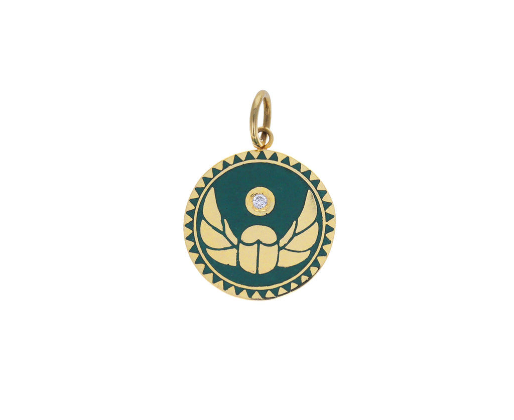 Foundrae Baby Green Enamel Protection Medallion