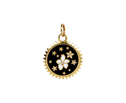 Foundrae Jewelry Petite Enamel Resilience Medallion Pendant