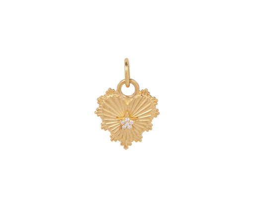 Mini Diamond Star Heart Charm Pendant ONLY