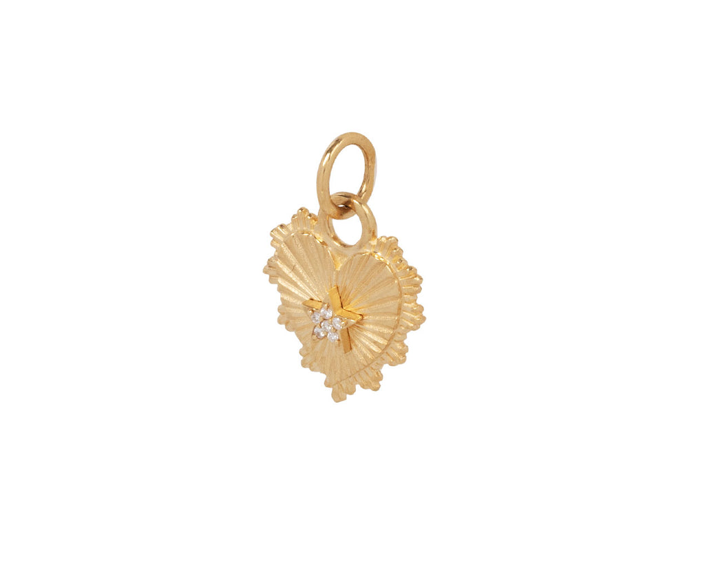 Mini Diamond Star Heart Charm Pendant ONLY