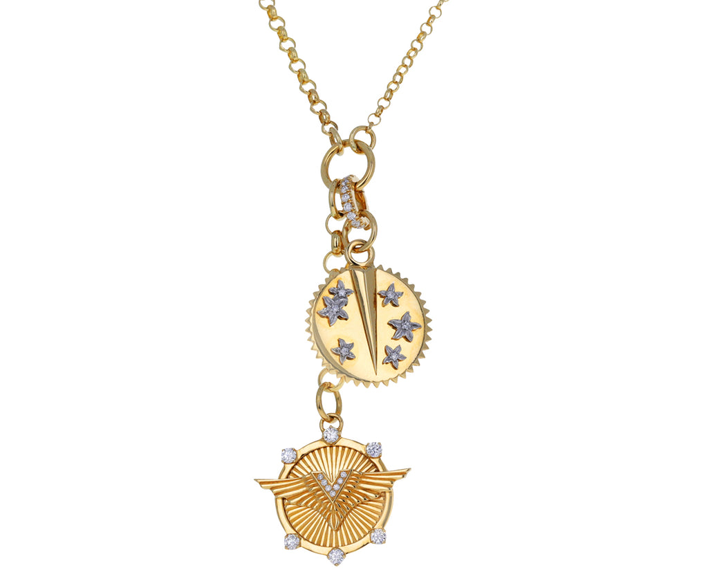 Foundrae Baby Resilience Medallion Pendant Close
