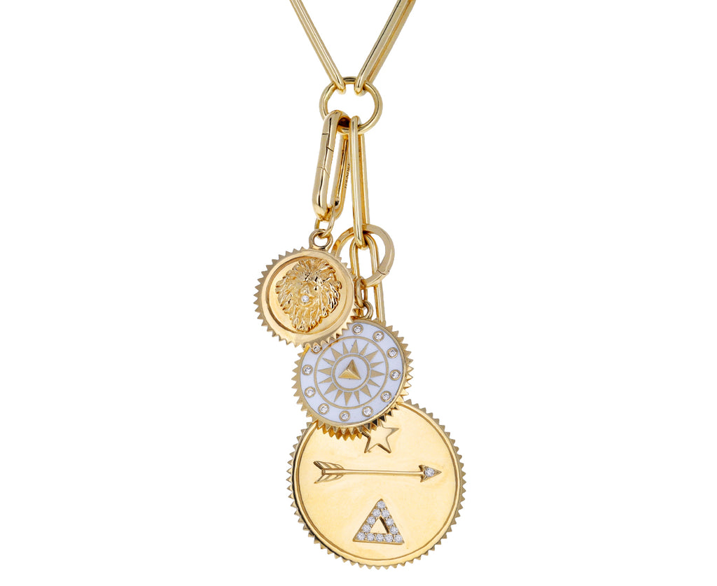 Foundrae Baby Strength Medallion Pendant On Annex Link
