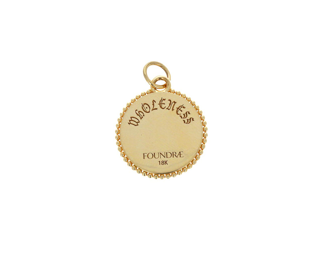 Foundrae Baby Wholeness Medallion Pendant Back