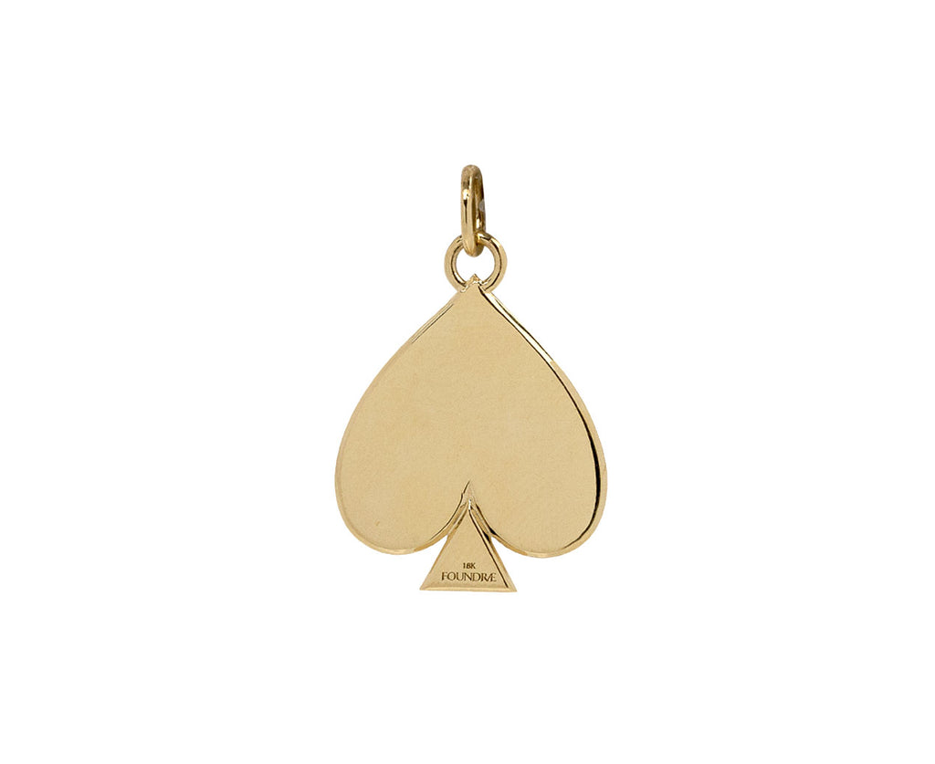 Foundrae Radiating Spade Charm ONLY Back