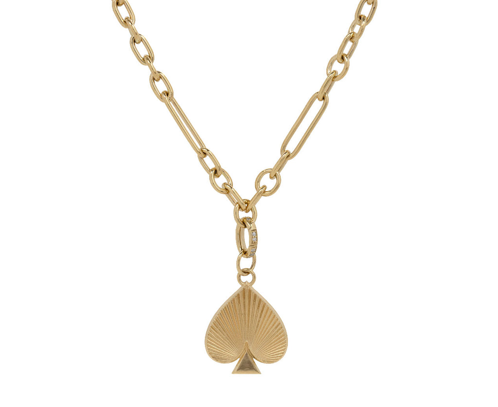 Foundrae Radiating Spade Charm ONLY Close