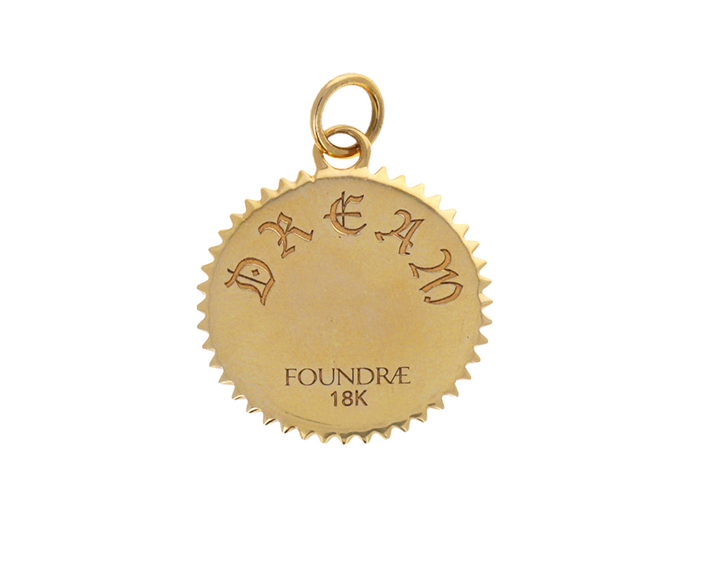 Foundrae Medium Dream Medallion Pendant Back