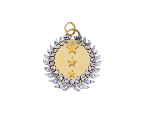 Diamond Per Aspera ad Astra Medallion Pendant ONLY