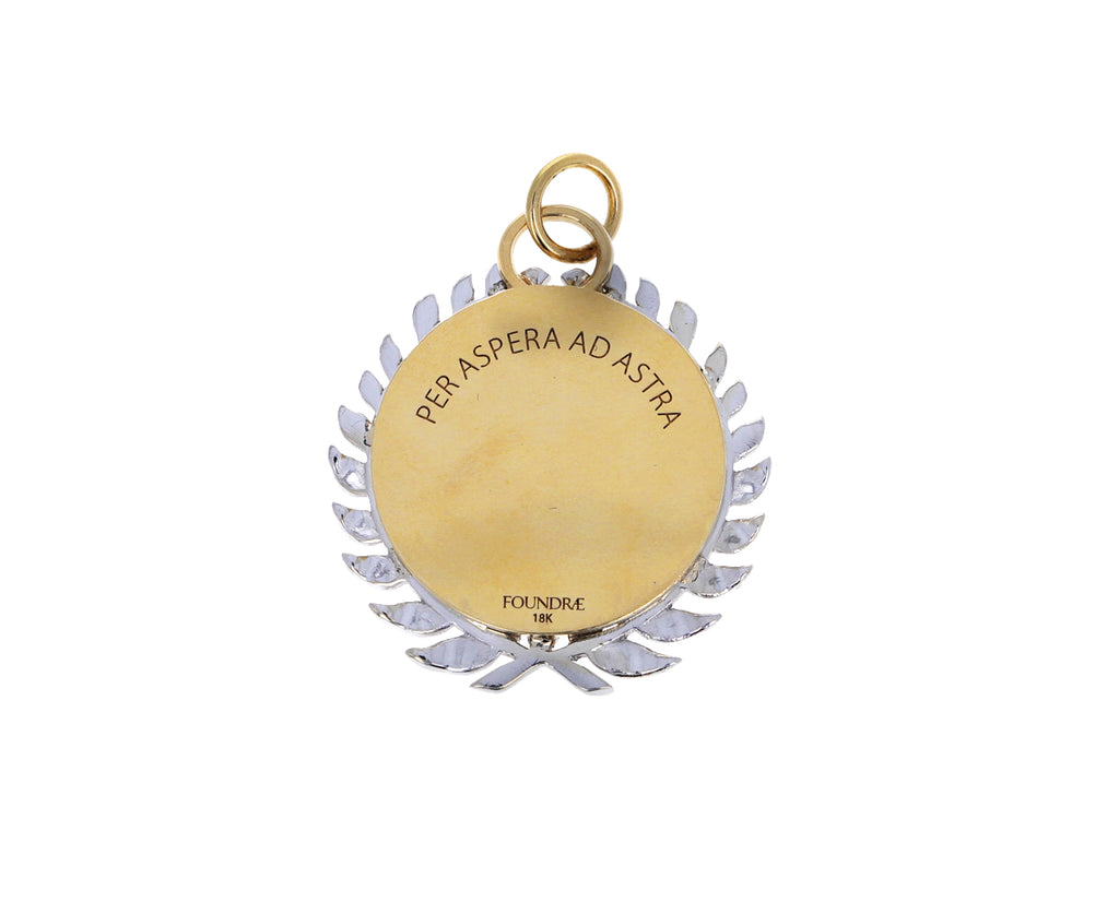 Diamond Per Aspera ad Astra Medallion Pendant ONLY
