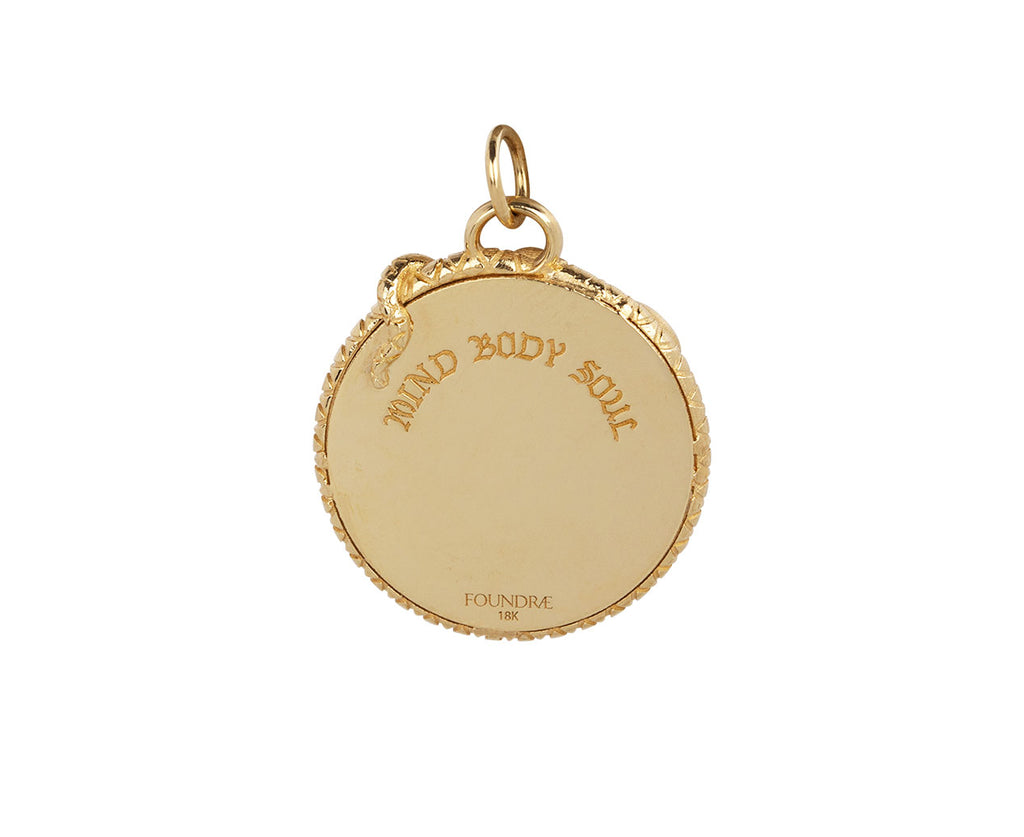 Foundrae Jewelry Large Mind, Body, Soul Medallion Pendant ONLY Back