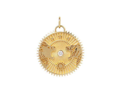 Foundrae Large Strength Charm Medallion ONLY