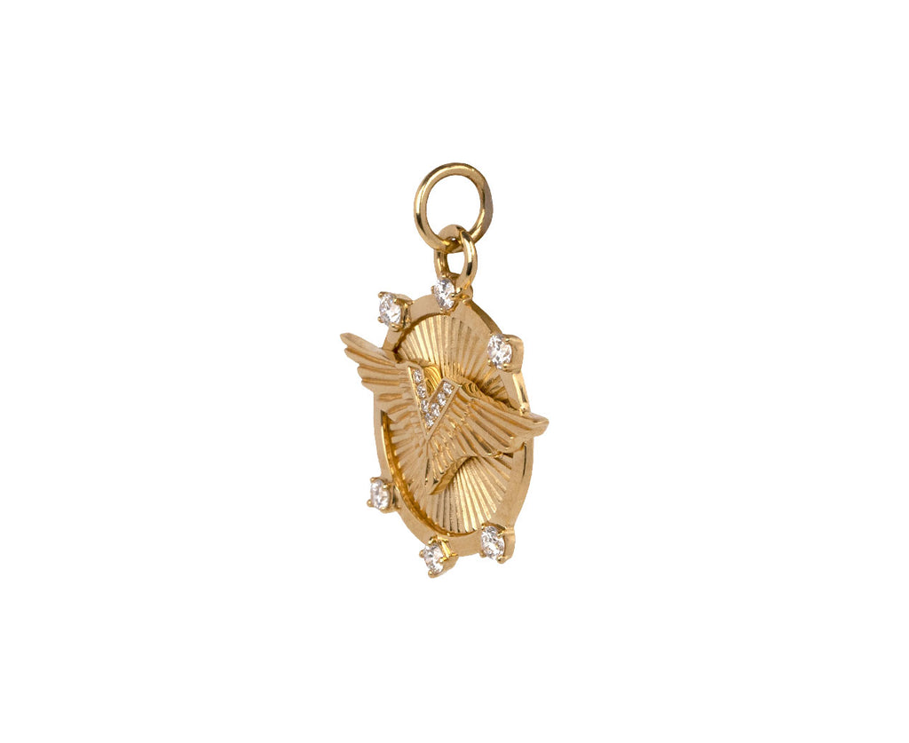 Foundrae Baby Passion Medallion Pendant ONLY Side View