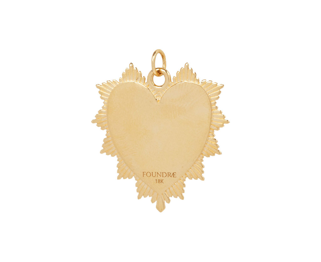 Oversized True Love Radiating Diamond Heart Charm Pendant ONLY