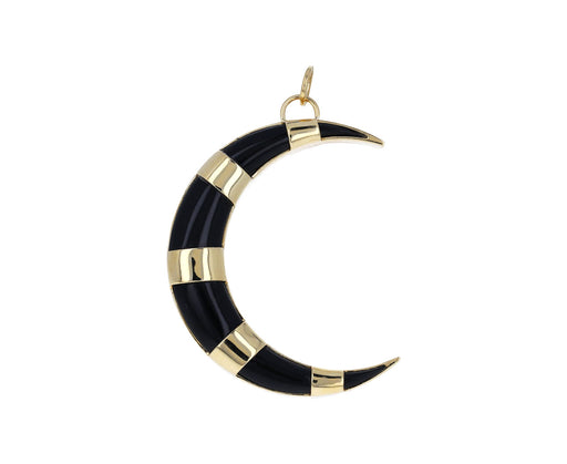Large Black Onyx Crescent
