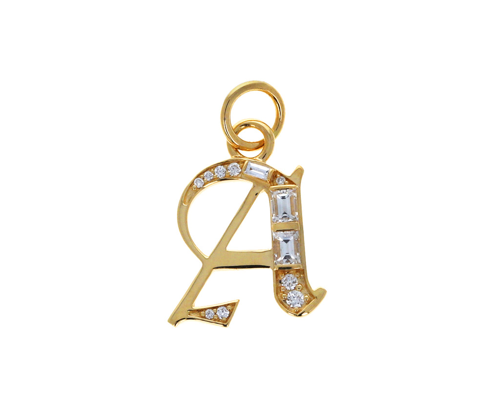 Diamond Element Initial 'A' Pendant ONLY - TWISTonline 