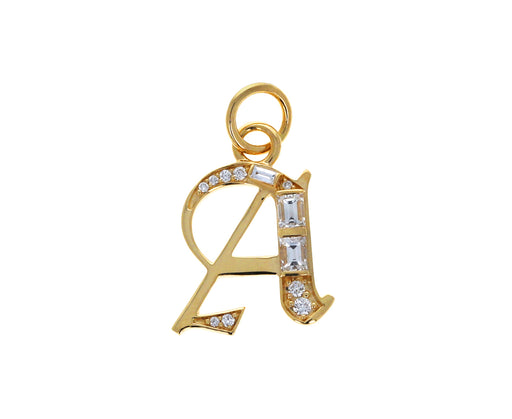 Diamond Element Initial 'A' Pendant ONLY - TWISTonline 