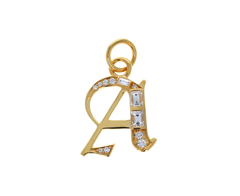 Diamond Element Initial 'A' Pendant ONLY - TWISTonline 