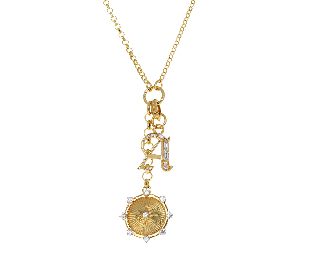 Diamond Element Initial 'A' Pendant ONLY - TWISTonline 