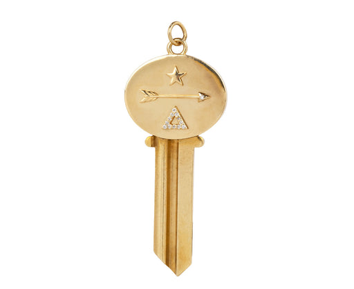 Foundrae Jewelry Diamond Dream Golden Key Pendant