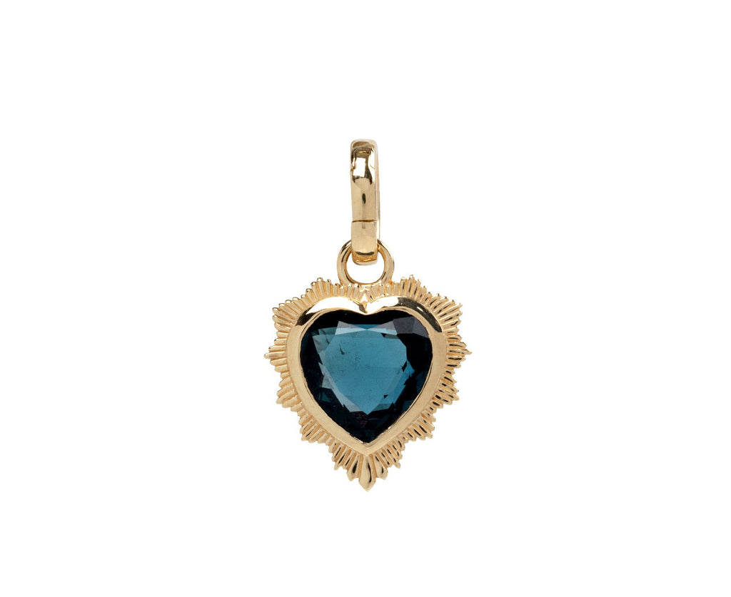 Topaz heart necklace cheap