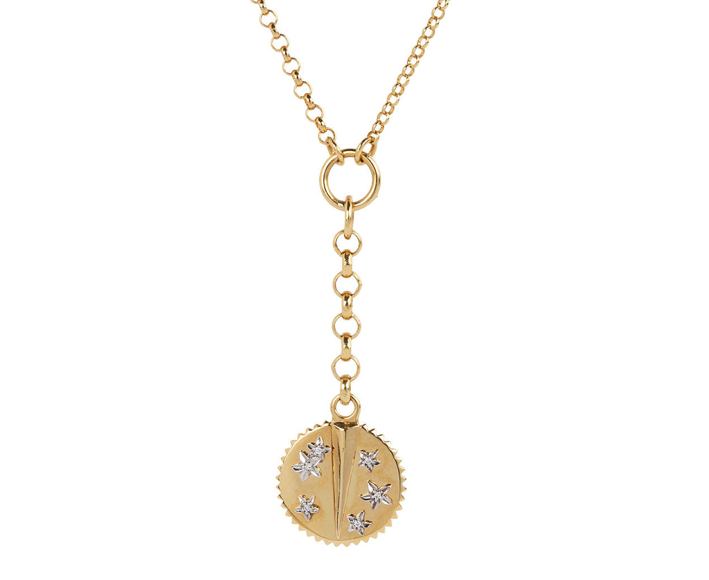 Foundrae Jewelry Mixed Belcher Chain and Baby Resilience Medallion Necklace