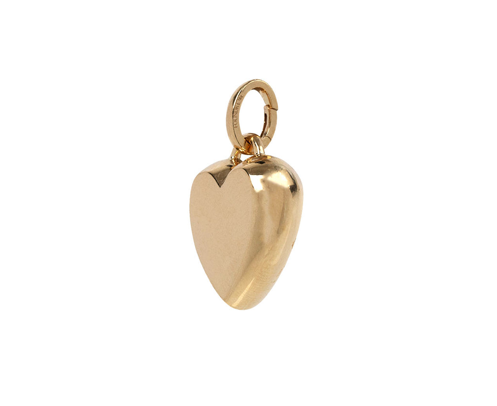 Foundrae True Love Medium Heart Ingot Medallion ONLY Side View